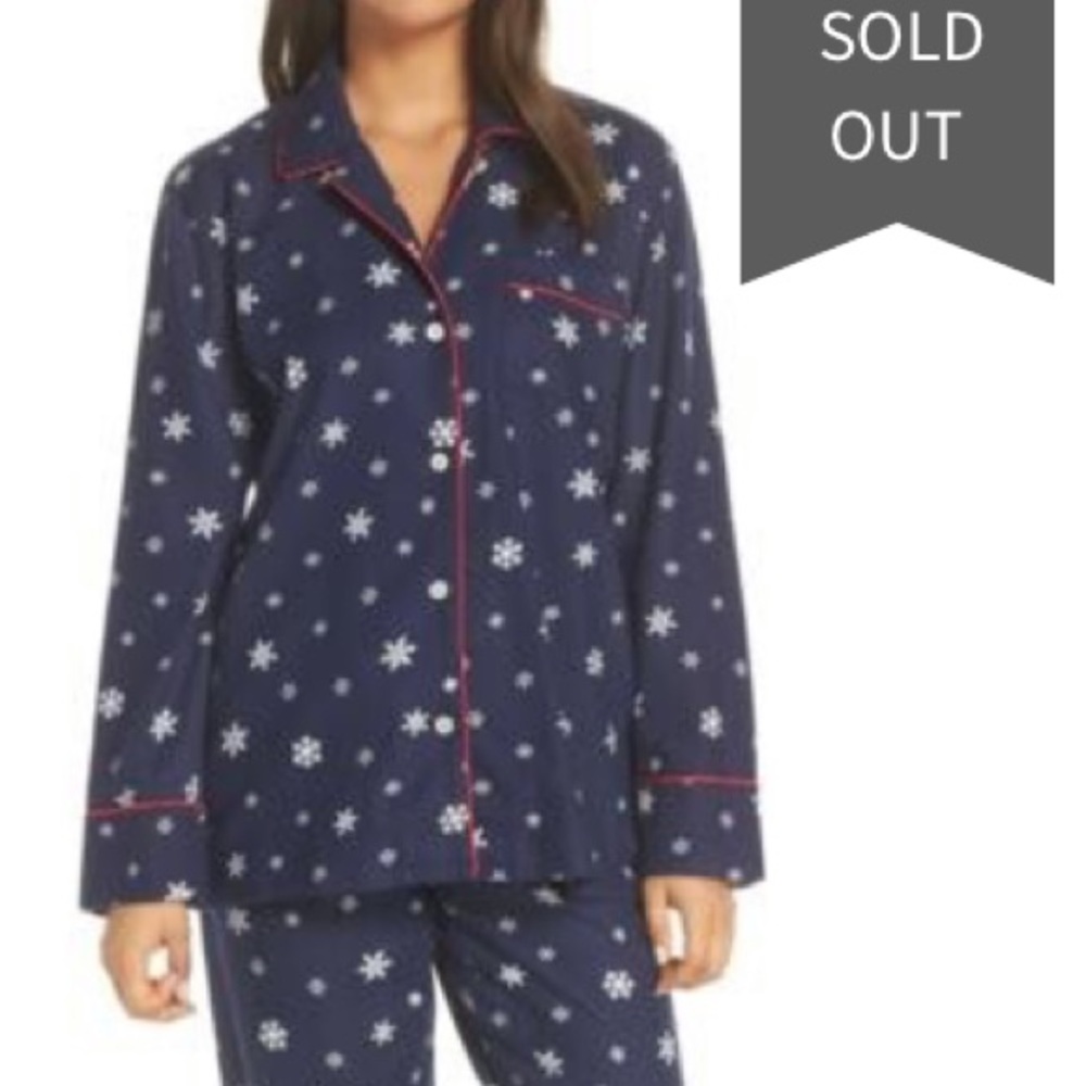 J.Crew Nordstrom’s exclusivity ❄️ flannel pjs top